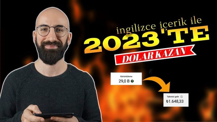 Youtube'da İngilizce İçerik Üreterek  Dolar Kazanmak (1. Yıl Güncellemesi)